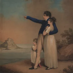 Robert Southey and His Daughters, 1824